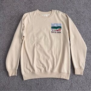 South Park Beige Sweatshirt Pullover Crewneck Mens S